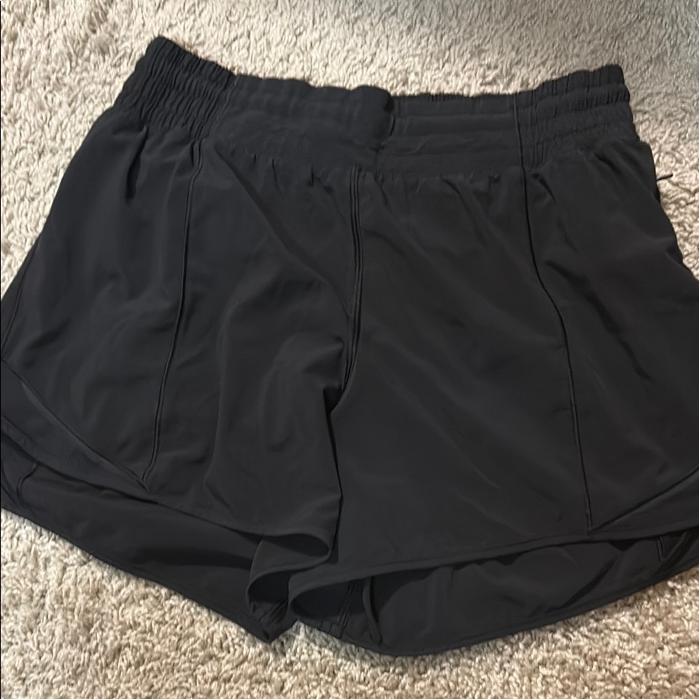Women's Black Lululemon Hotty Hot Shorts